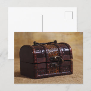 Vintage chest box postcard