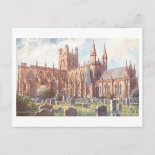 Vintage Chester Cathedral Postcard