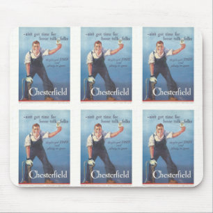 Vintage Chesterfield Cigarettes Advertisement Mouse Pad