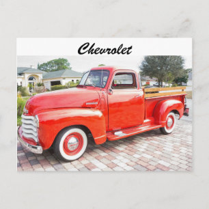 Vintage Chevrolet Truck Postcard