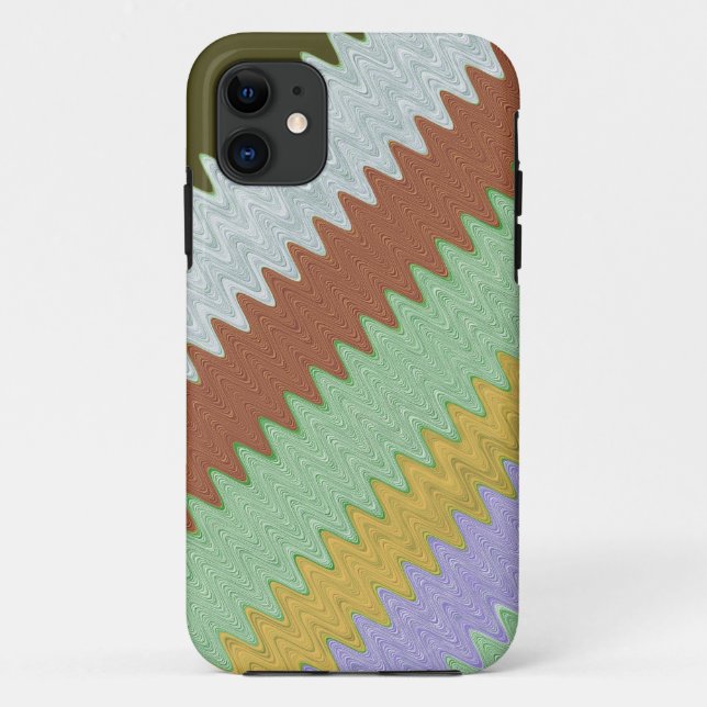 Vintage chevron stripes 2 Case-Mate iPhone case (Back)