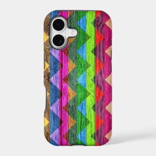 Vintage Chevron Wood Abstract #9