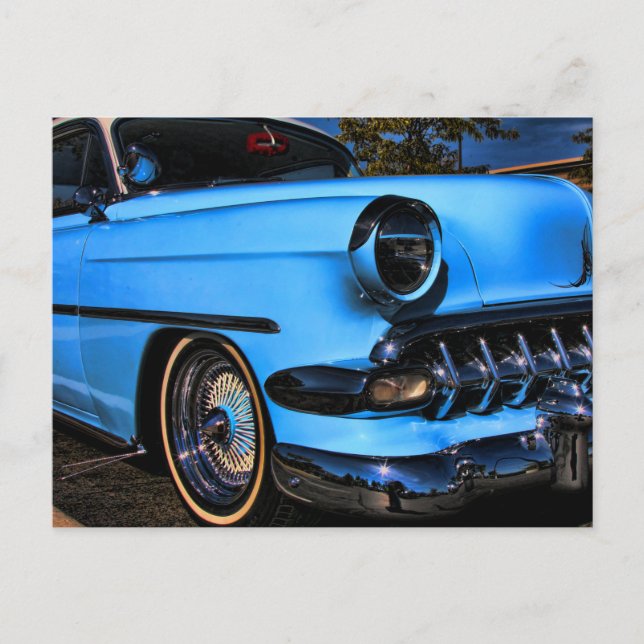vintage chevy lowrider kustom postcard (Front)