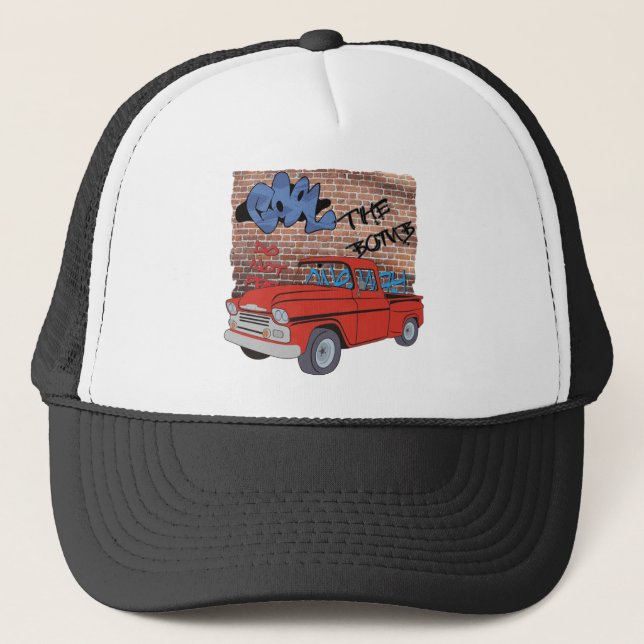 Vintage Chevy Pickup Truck Trucker Hat (Front)