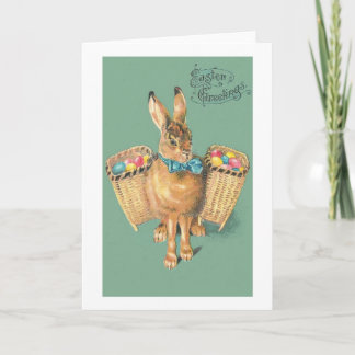 Vintage Chic Easter Bunny Card