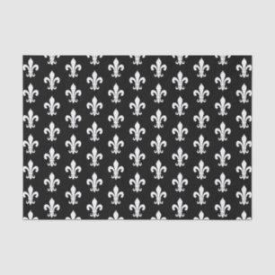 Vintage chic fleur de lis pattern decoupage crafts tissue paper