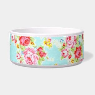 Vintage chic floral roses blue shabby rose flowers