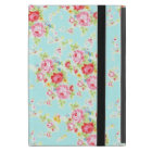 Vintage chic floral roses blue shabby rose flowers