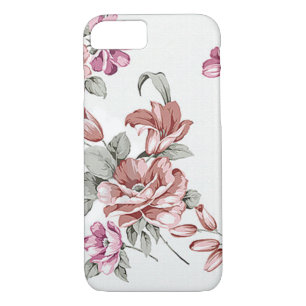 Vintage Chic  Shabby Girly Flowers iPhone 8/7 Case