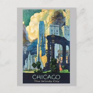 Vintage Chicago Illinois Windy City Postcard