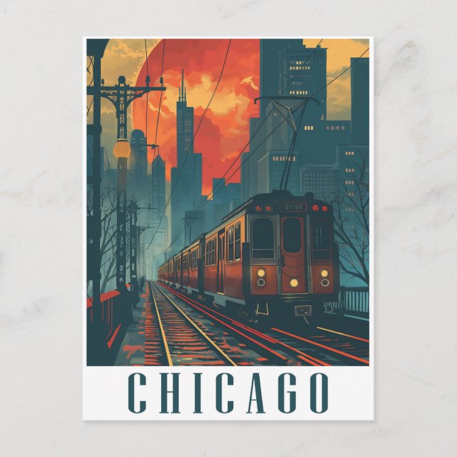 Vintage Chicago Postcard (Front)