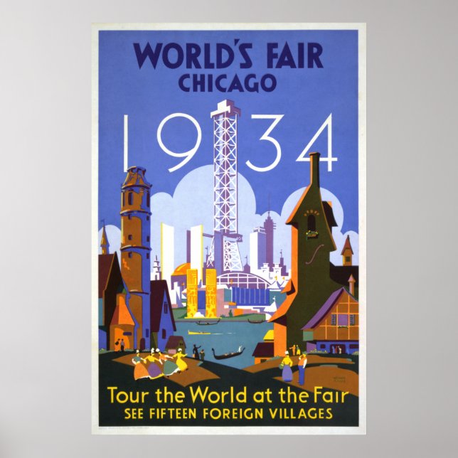 Vintage Chicago Poster (Front)