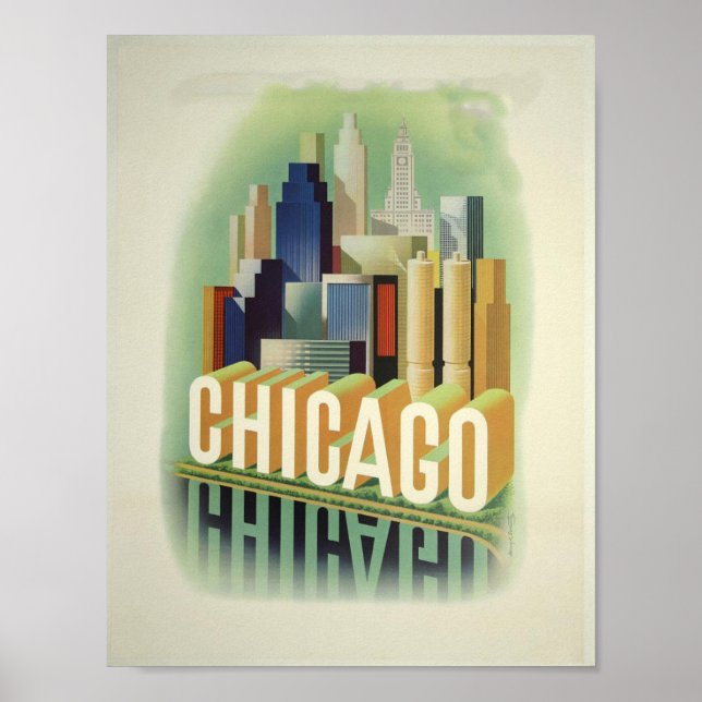 Vintage Chicago Poster (Front)
