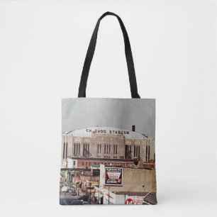 Vintage Chicago Stadium Rock Concert Venue 1968 Tote Bag