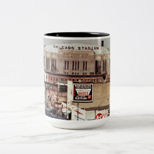 Vintage Chicago Stadium Rock Concert Venue 1968 Two-Tone Coffee Mug