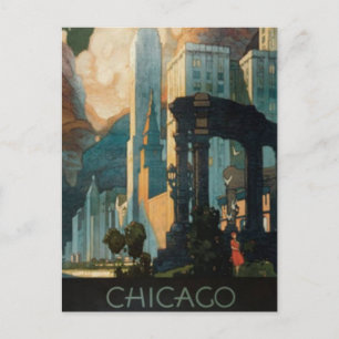 Vintage Chicago, USA - Postcard