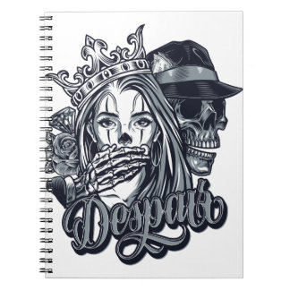 Vintage chicano style tattoo notebook