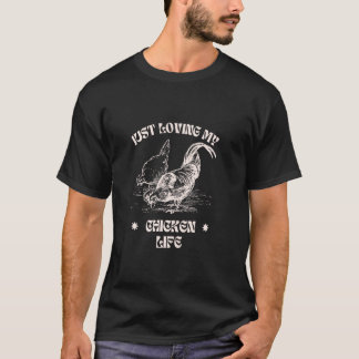 Vintage Chicken Awesome Chicken Lover Chicken life T-Shirt