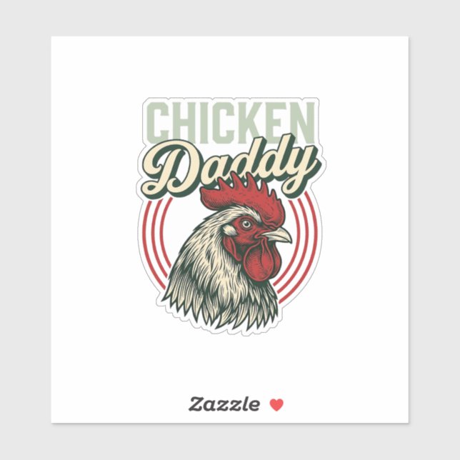 Vintage Chicken Daddy Rooster Shirt Design_1 (Sheet)
