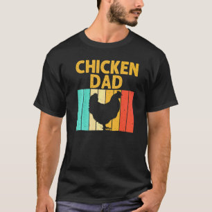 Vintage Chicken For Dad Men Grandpa Chicken Farmer T-Shirt