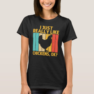 Vintage Chicken For Men Women Chicken Farming T-Shirt