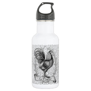 Vintage Chicken Illustration 532 Ml Water Bottle