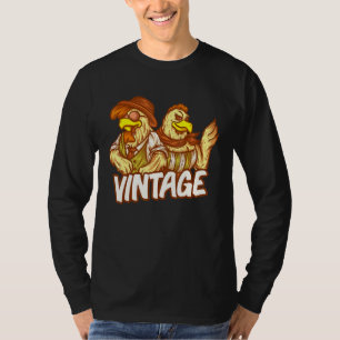 Vintage Chicken Lover Farmer Farm Country Life T-Shirt