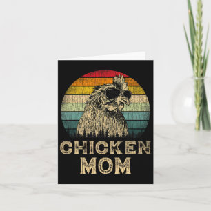 Vintage Chicken Mum Chicken Lovers Mummy Mother's Card