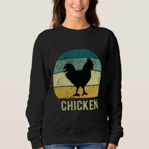 Vintage Chicken Retro Fo Sweatshirt