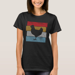 Vintage Chicken Retro Sunset Hen Fowl Chicken T-Shirt