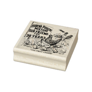 Vintage Chicken Stamp