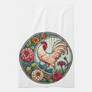 Vintage Chicken Tea Towel