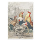 Vintage Chickens Tissue or Decoupage Paper
