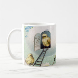Vintage Chicks Easter Greeting Coffee Mug