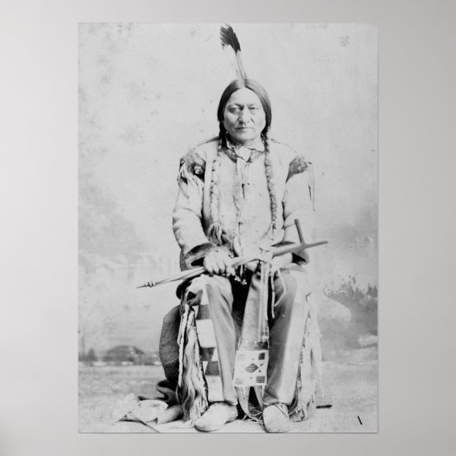 Vintage Chief Sitting Bull Native American Poster (Front)