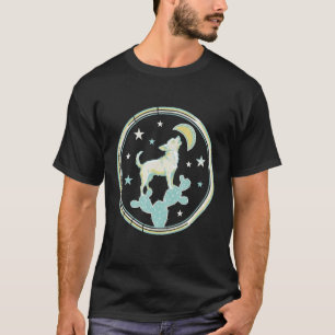 Vintage Chihuahua Howling at Taco Moon Funny Dog A T-Shirt
