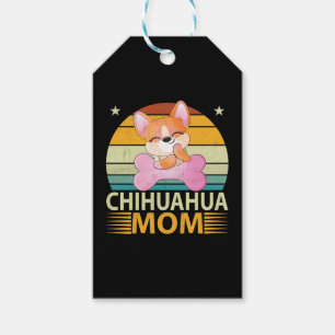Vintage Chihuahua Mom Dog Lovers Mother's Day Gift Tags