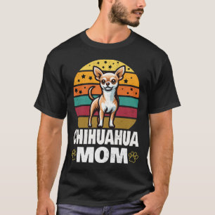 Vintage Chihuahua Mom Dog Lovers Mothers DT-Shirt T-Shirt