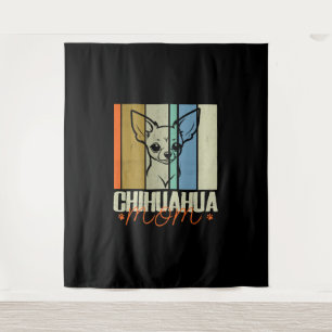 Vintage Chihuahua Mum Dog Lovers Mother's Day Tapestry