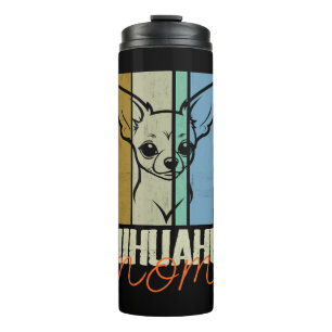 Vintage Chihuahua Mum Dog Lovers Mother's Day Thermal Tumbler