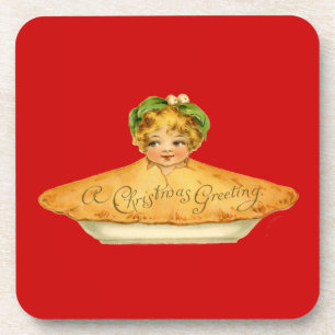 Vintage Child & Pie Coaster