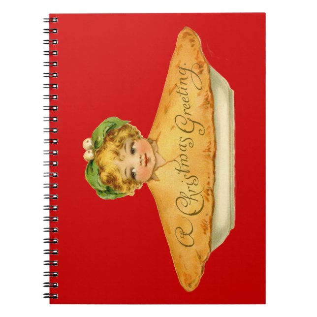 Vintage Child & Pie Notebook (Front)