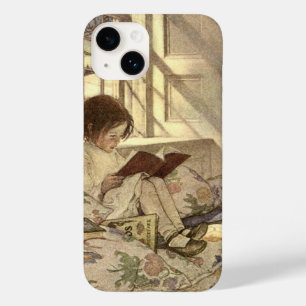 Vintage Child Reading a Book, Jessie Willcox Smith Case-Mate iPhone 14 Case
