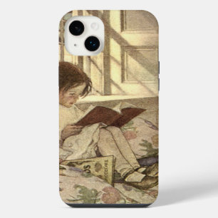 Vintage Child Reading a Book, Jessie Willcox Smith iPhone 14 Plus Case