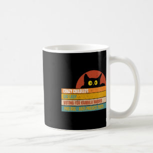 Vintage Childless Cat Ladies For Kamala Harris Pre Coffee Mug