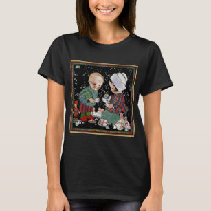 Vintage Children Having a Pretend Tea Party T-Shirt