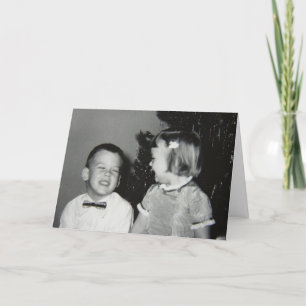 Vintage Children, Merry Christmas Holiday Card