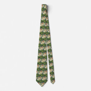 Vintage Children Playing Toy Sailboats Summer Pond Tie