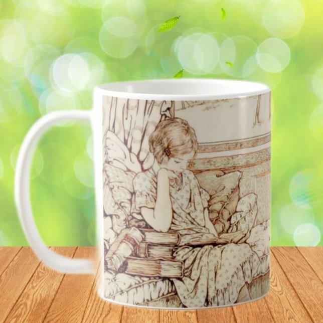 Vintage children reading coffee mug (Creator Uploaded)