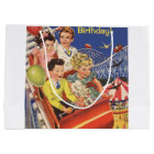 Vintage Children Roller Coaster Fun Birthday Party